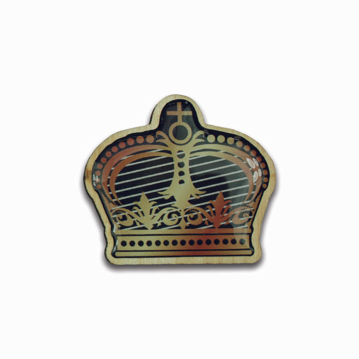 Woodpin crown