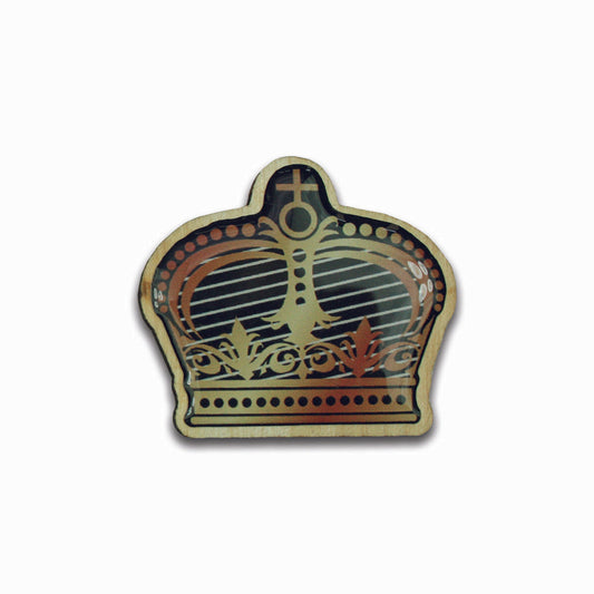 Woodpin crown
