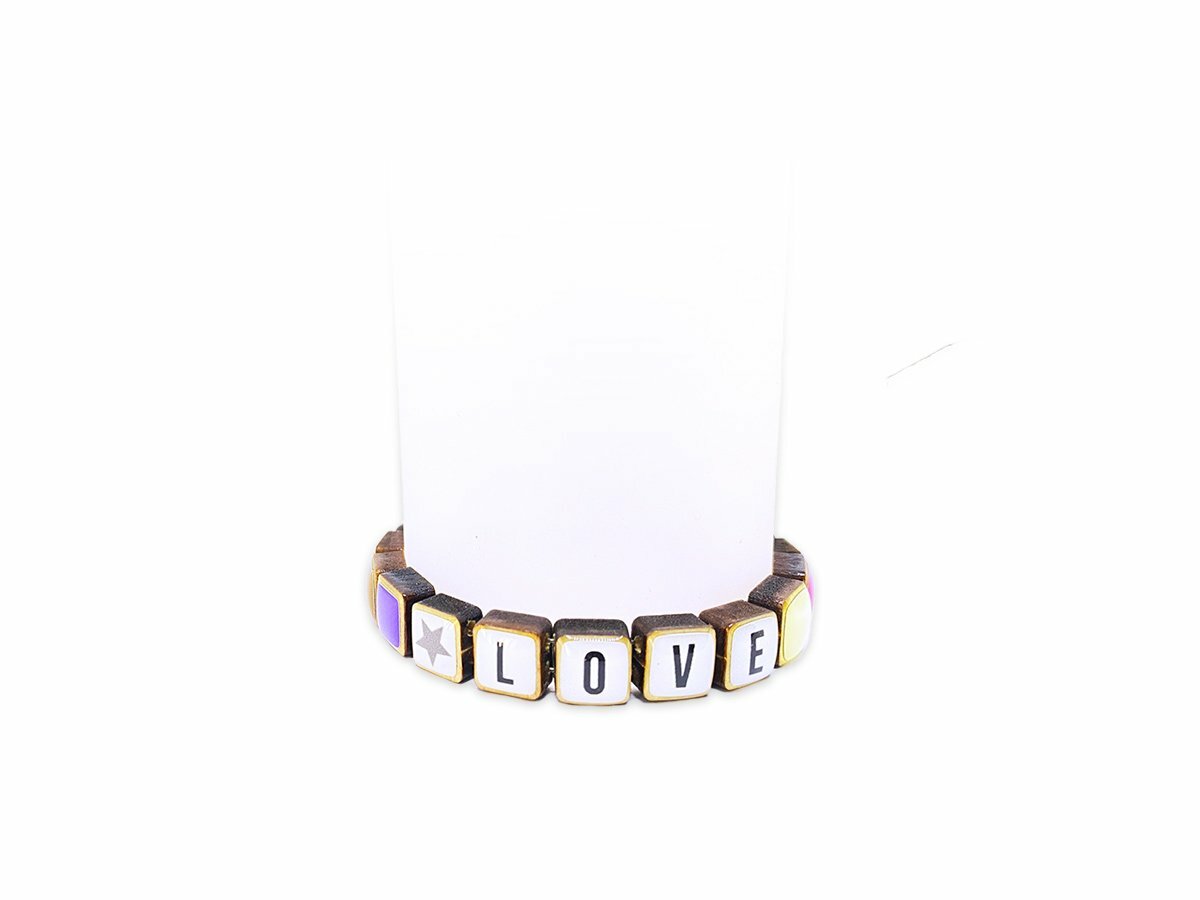 Colour Up Holzarmband "Love"