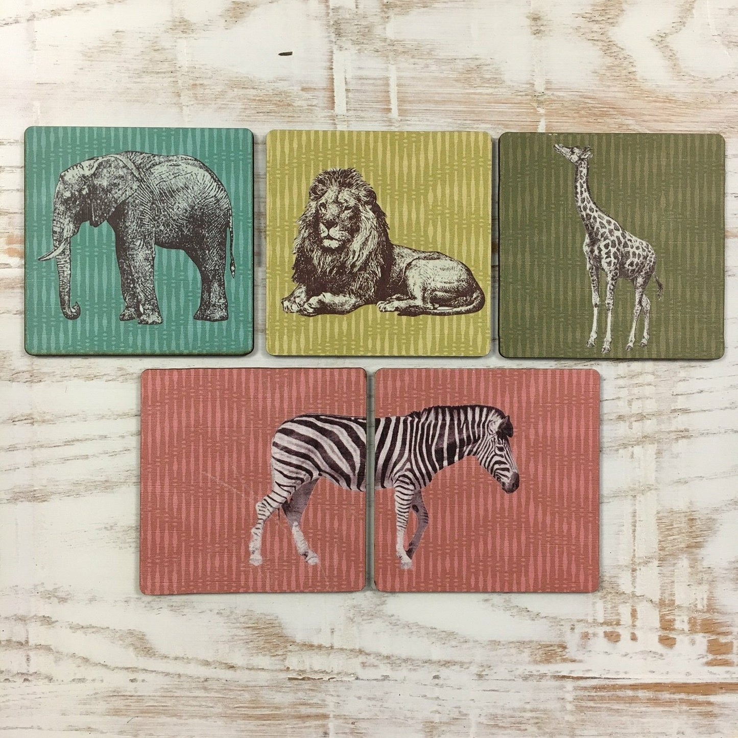 Untersetzer 5er Set SAFARI