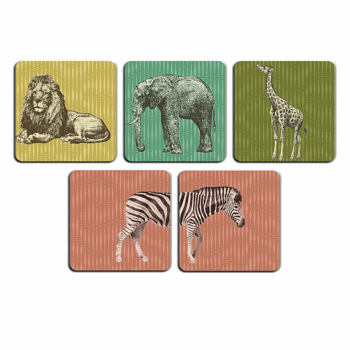 Untersetzer 5er Set SAFARI