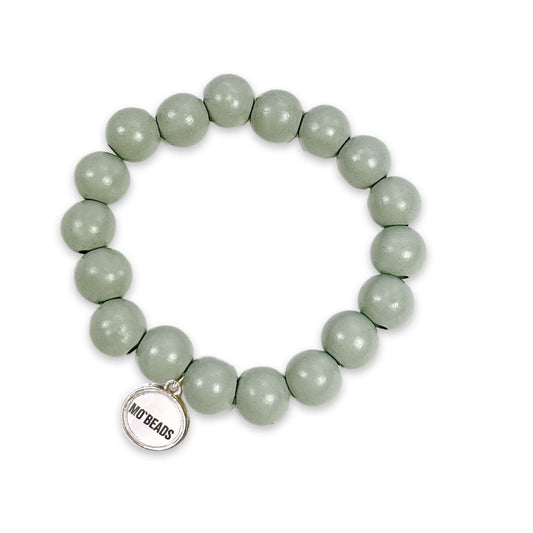 bracelet en bois gris clair