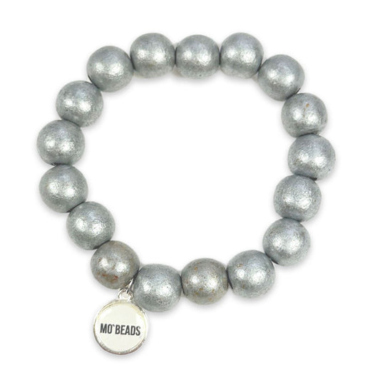 bracelet en bois argent