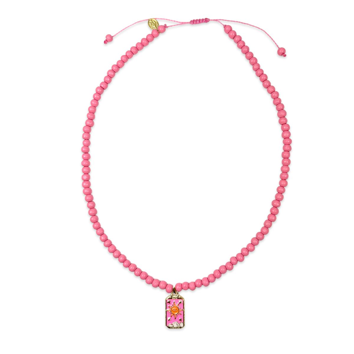 Symbol-Kette Apricot mit Lucky Charm Anhänger
