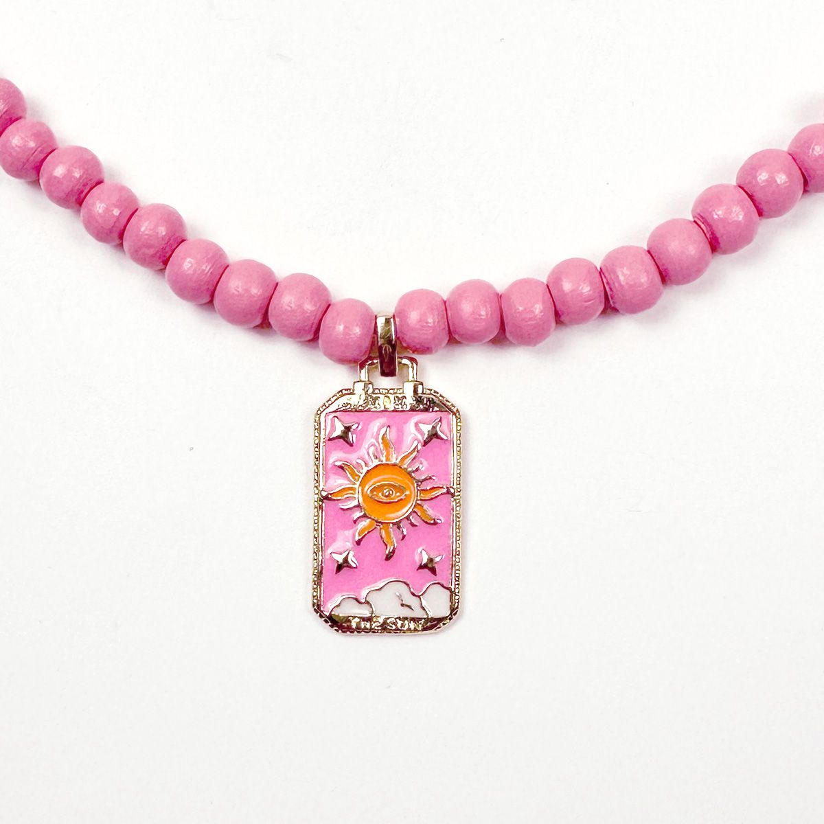 Symbol-Kette Apricot mit Lucky Charm Anhänger