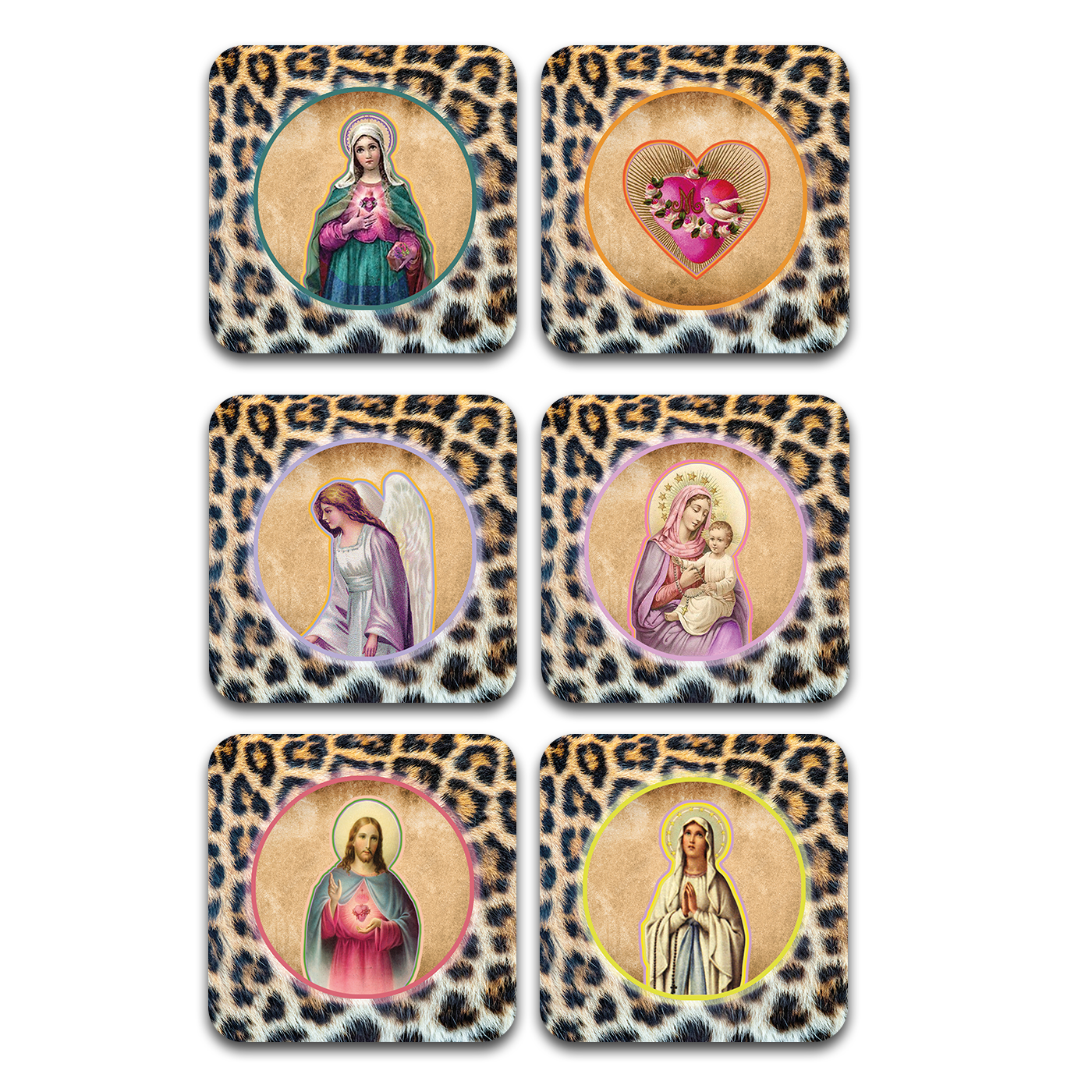 Coasters Set of 6 MADONNA