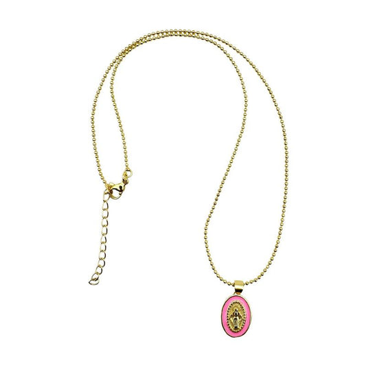 Goldkettchen mit Madonna Rosa