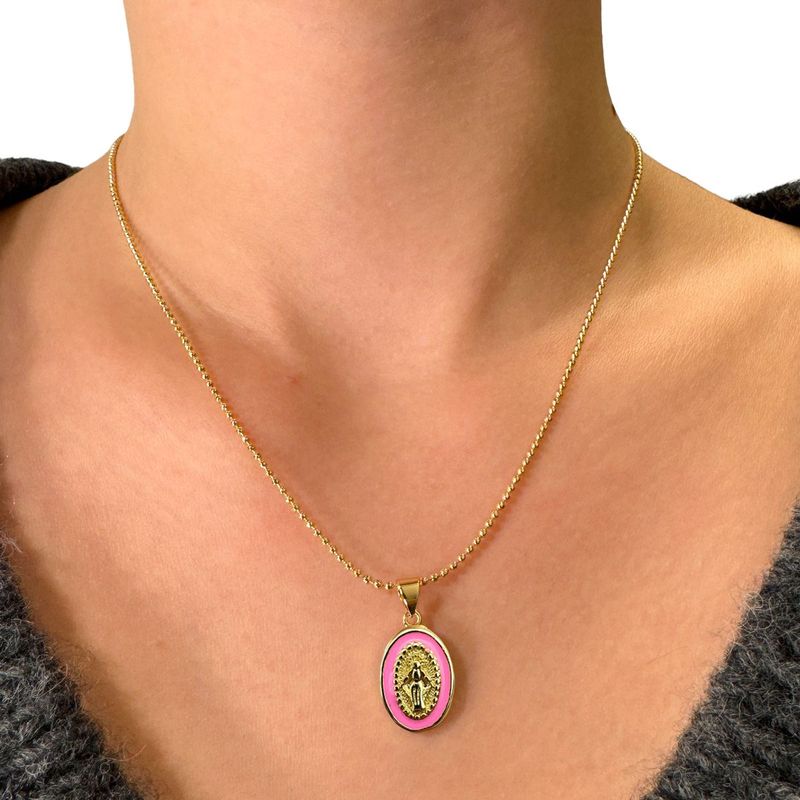 Goldkettchen mit Madonna Rosa