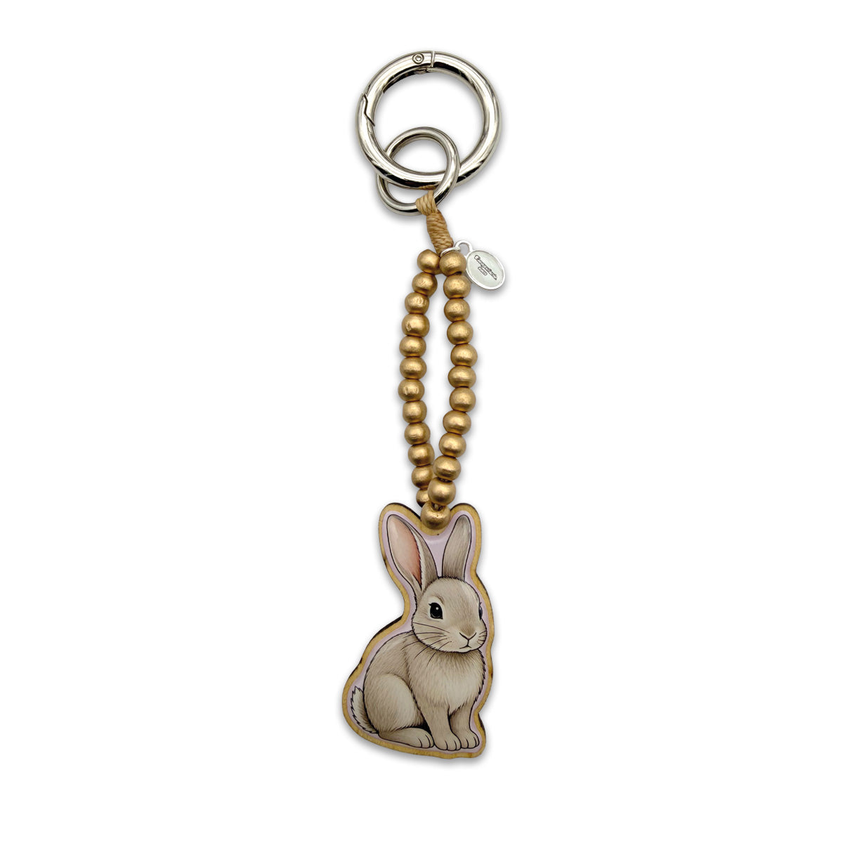 Taschenanhänger Hase Gold