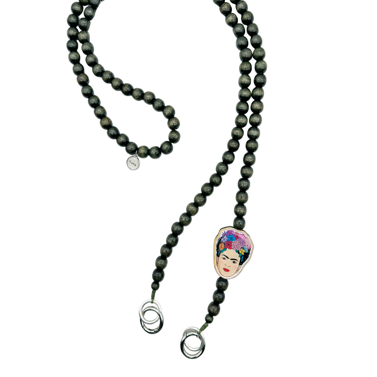 Frida Kahlo Phone Chain Olive