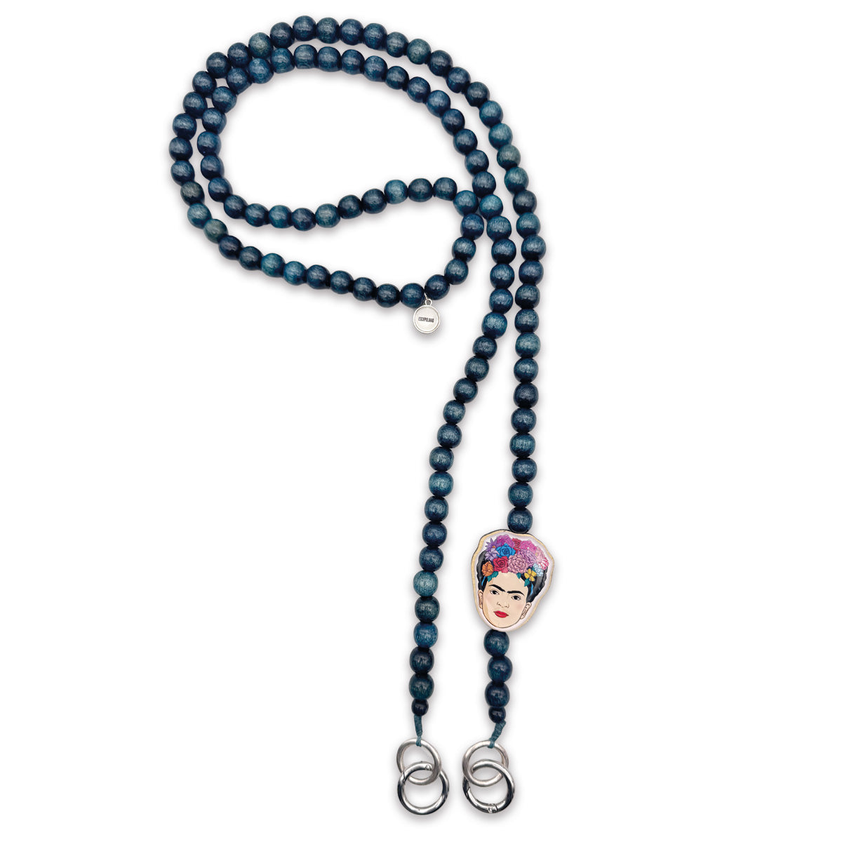 Frida Kahlo Phone Chain Petrol