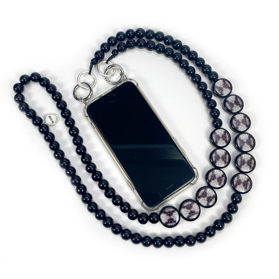 Agate Print Mobile Phone Chain