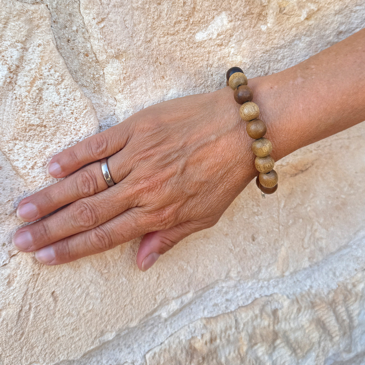 Wooden Bracelet Natural Dark