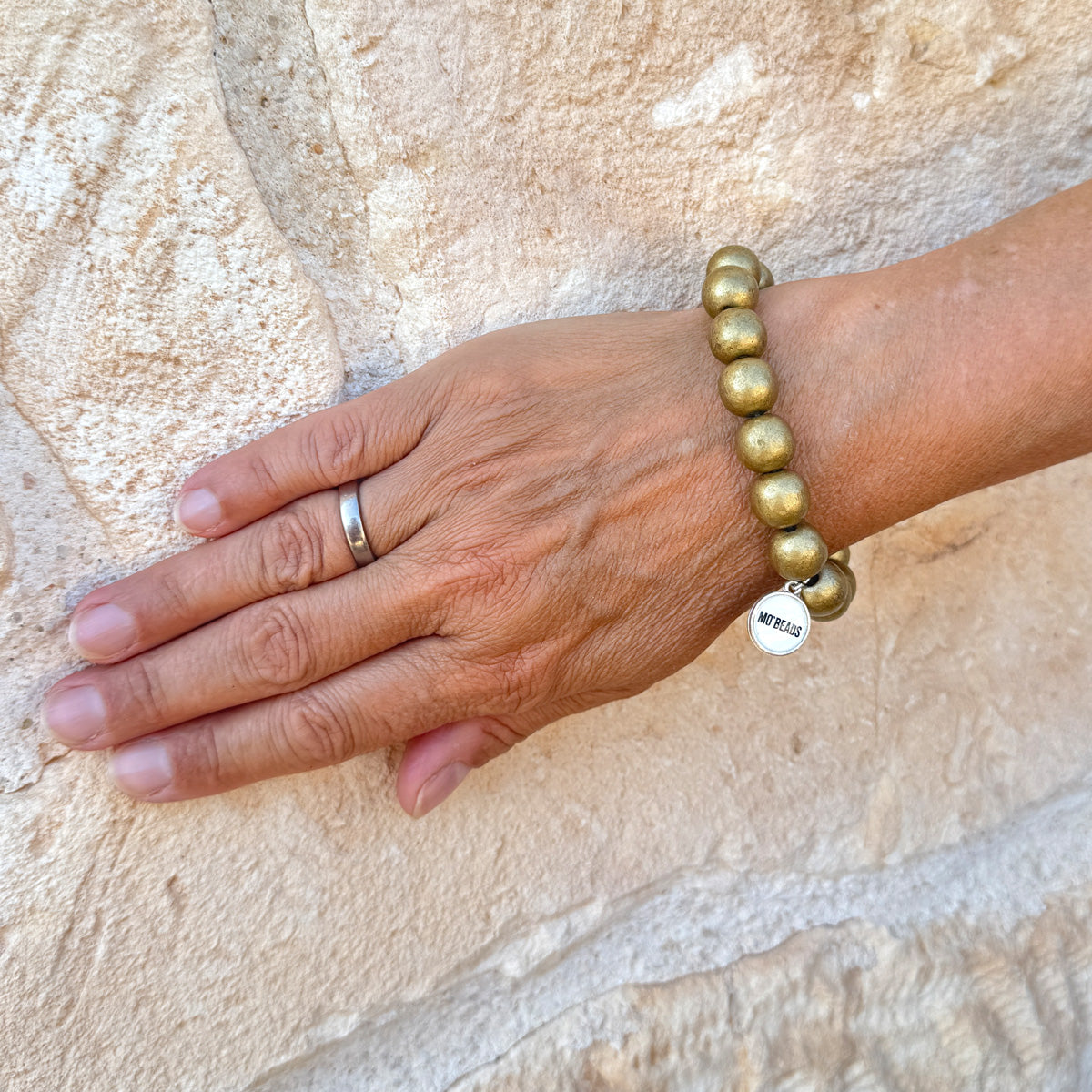 wooden bracelet gold