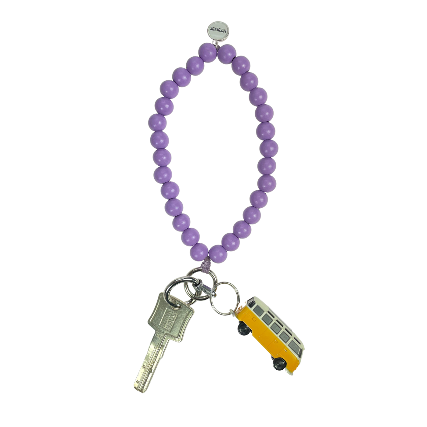Escapulario Schlüsselkette Flieder als zartes feminines Accessoire für den Alltag eine romantische Geschenkidee für modebewusste Damen.