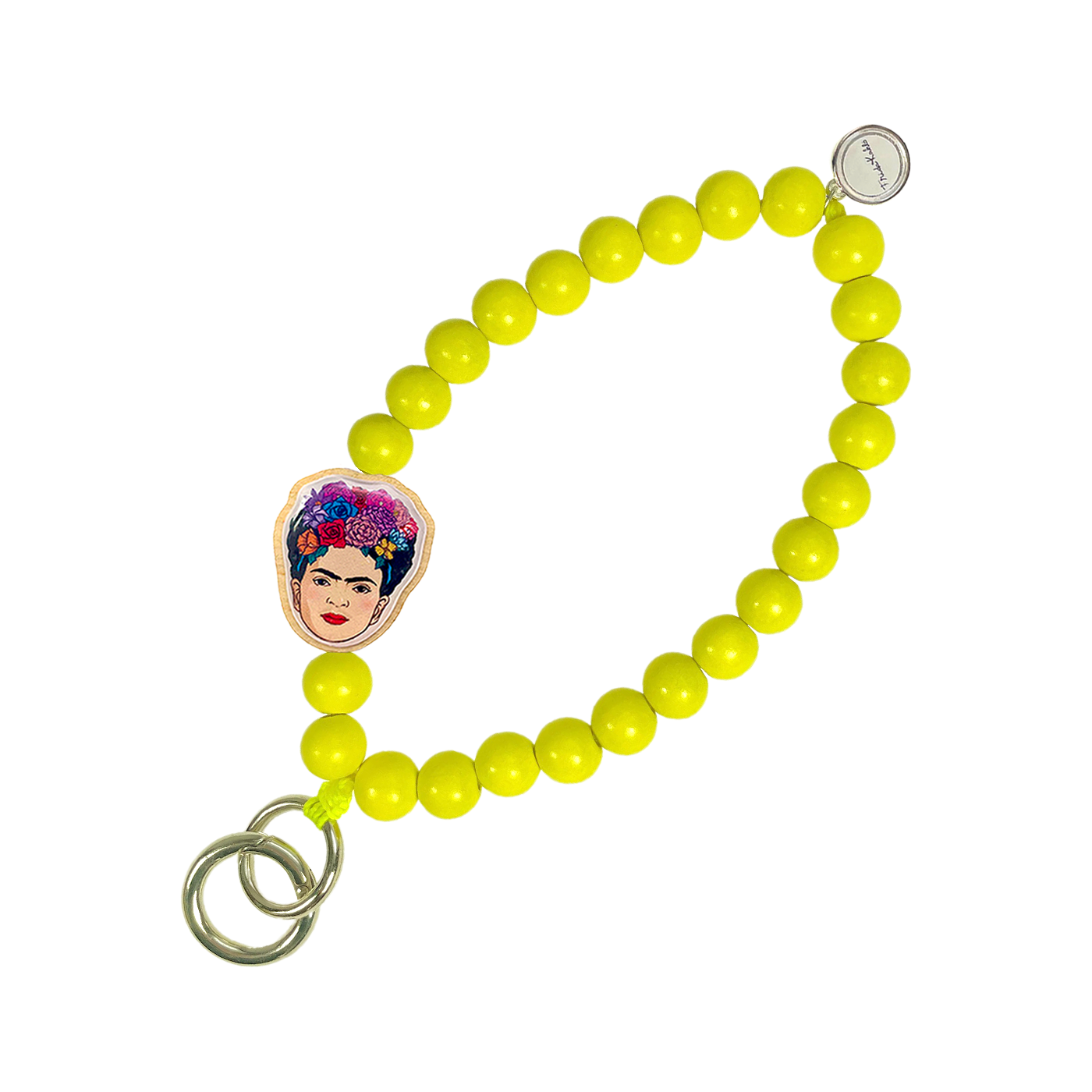 Escapulario Frida Kahlo Schlüsselkette Lemon als frisches künstlerisches Accessoire für den Alltag eine einzigartige Geschenkidee für Frauen.