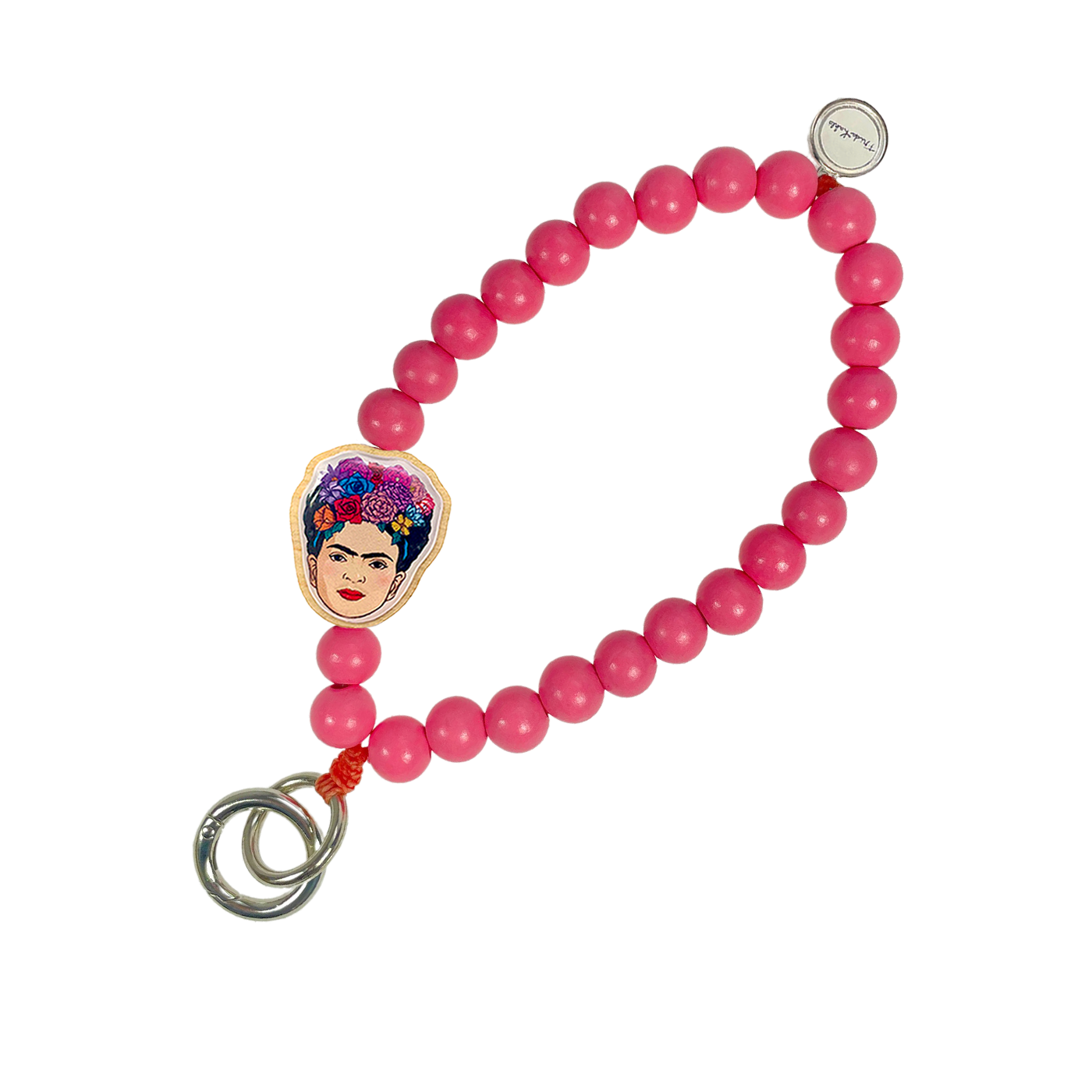Escapulario Frida Kahlo Schlüsselkette Lipstick als auffälliges künstlerisches Accessoire für den Alltag ein außergewöhnliches Geschenk für Frauen.