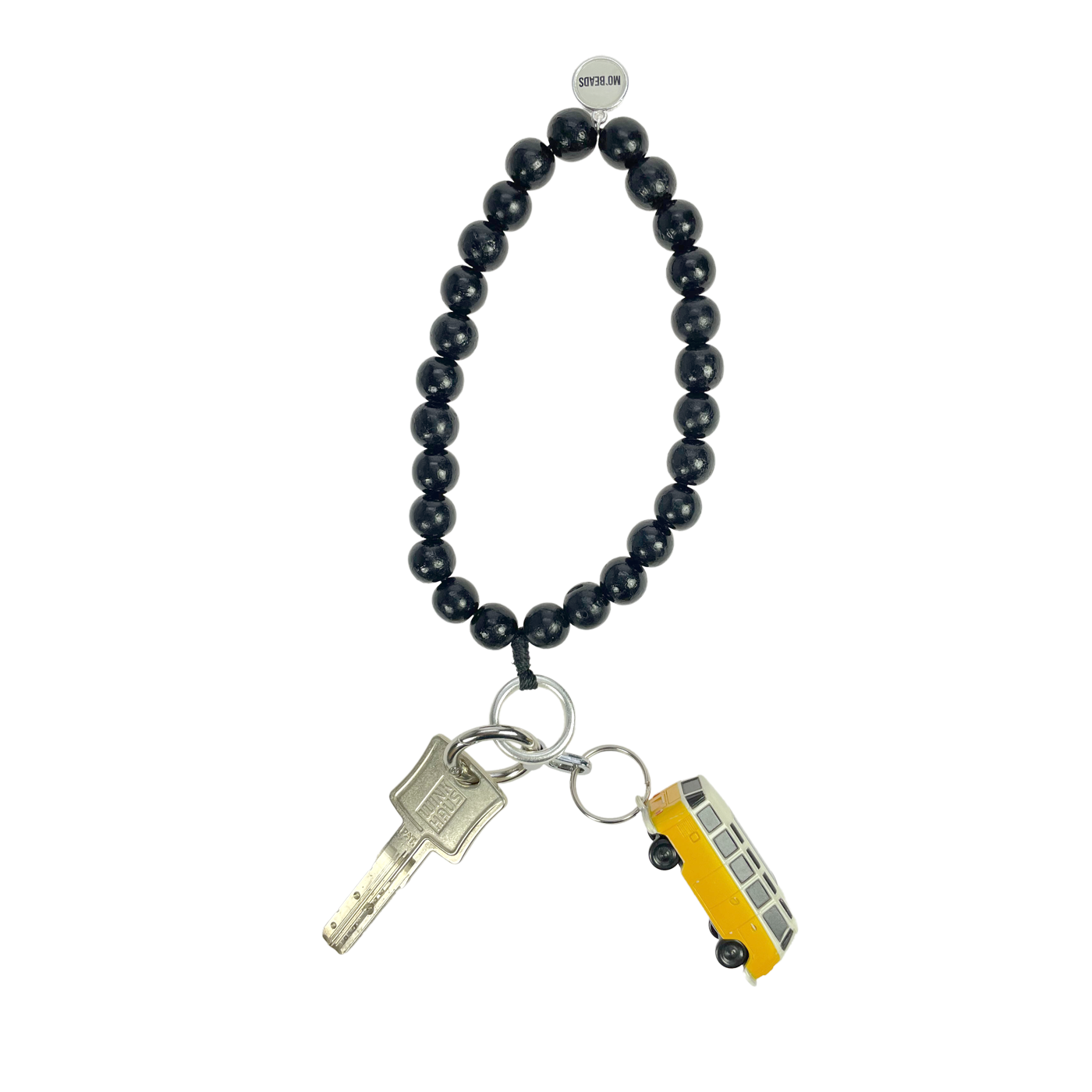 Escapulario Schlüsselkette Schwarz als schlichtes zeitloses Accessoire für den Schlüsselbund ein vielseitiges Geschenk für Damen.