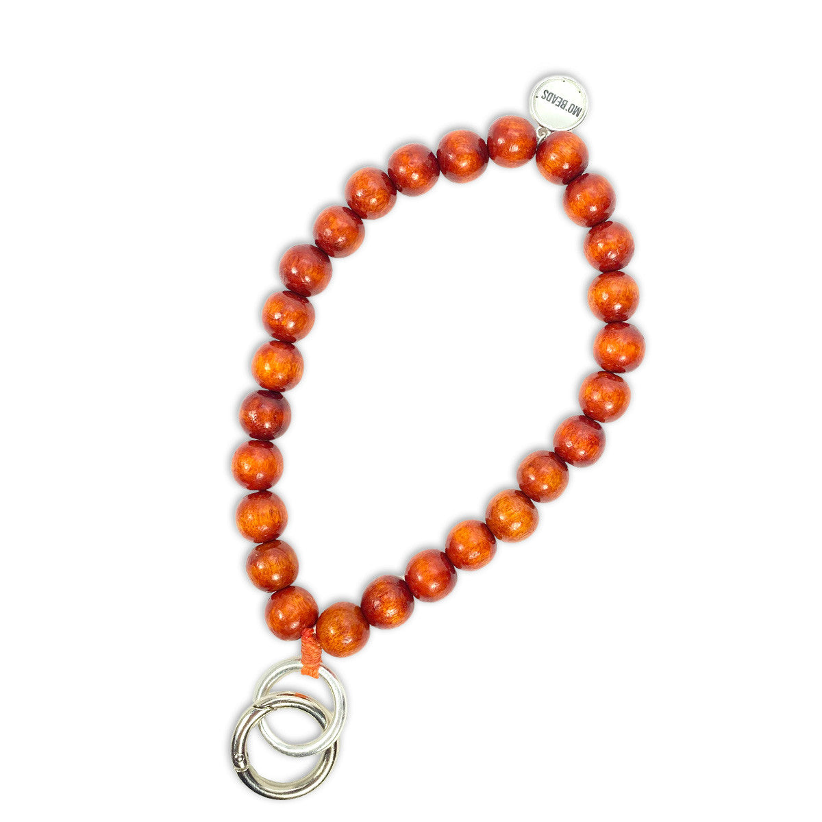 Escapulario Schlüsselkette Terracotta als warmes erdiges Accessoire für den Schlüsselbund eine stilvolle Geschenkidee für Frauen.
