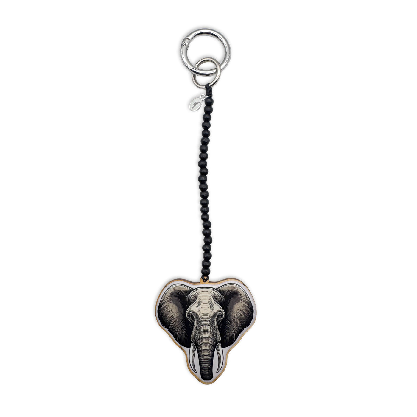 Escapulario Taschenanhänger Elefant als niedliches Accessoire für Taschen und Handtaschen.