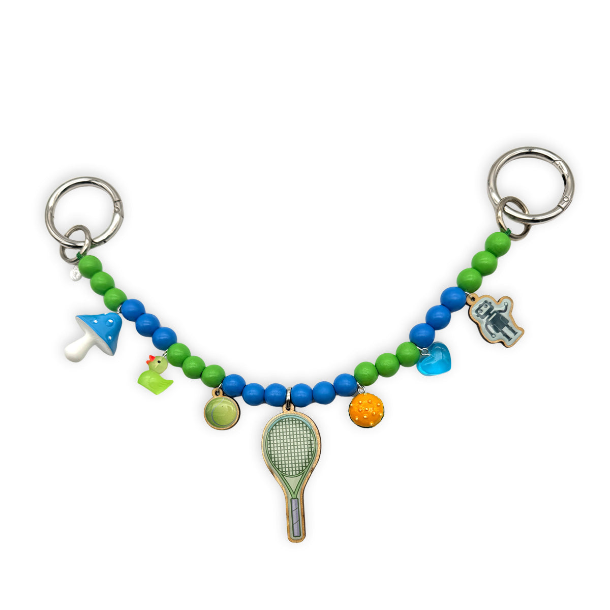 Escapulario Taschenkette Game Set und Charm als sportlich verspielter Bagcharm für Handtaschen und Taschen ein einzigartiges Accessoire für modebewusste Damen.
