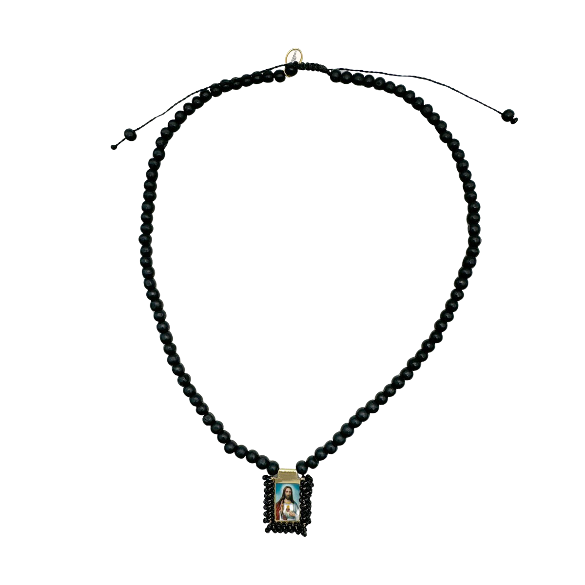 Escapulario Kollektion Scapulier Halsketten, handgefertigte Halsketten im Skapulier-Stil als spiritueller Damenschmuck in verschiedenen Designs.