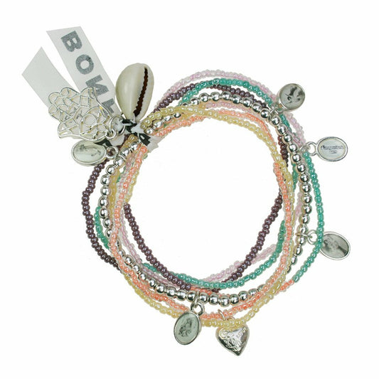 Make A Wish bracelet set white-silver