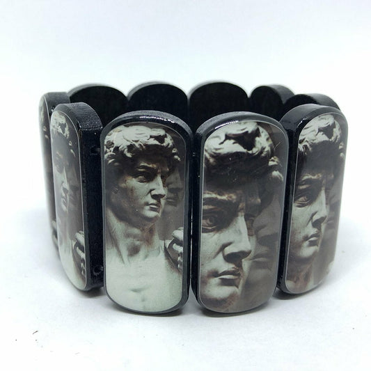 Statement Museum Wooden Bracelet Buonarroti Michelangelo "David"