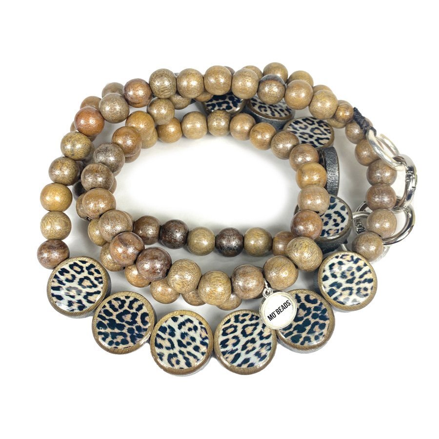 Cell Phone Chain Brown Leoprint