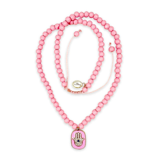 Hamsa Kette Rosa