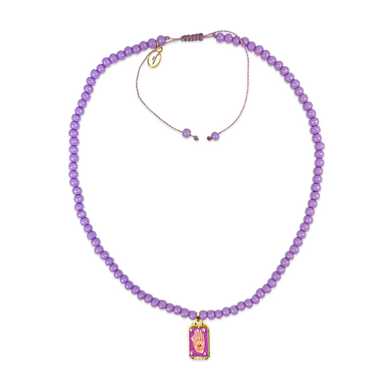 Symbol-Kette Flieder mit Lucky Charms Anhänger