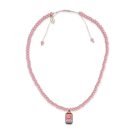 Symbol-Kette Rosa mit Lucky Charms Anhänger