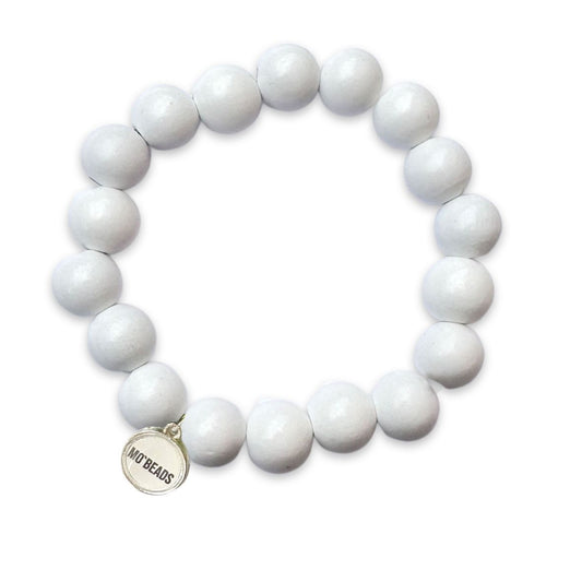 bracelet en bois blanc