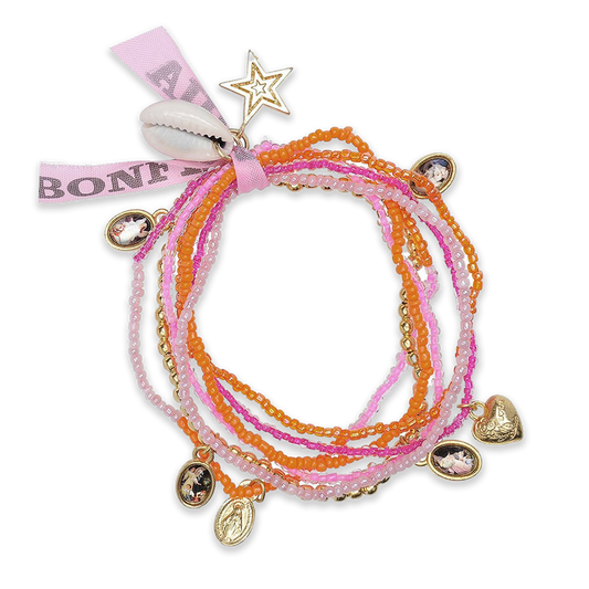 Ensemble de bracelets Make A Wish en or rose