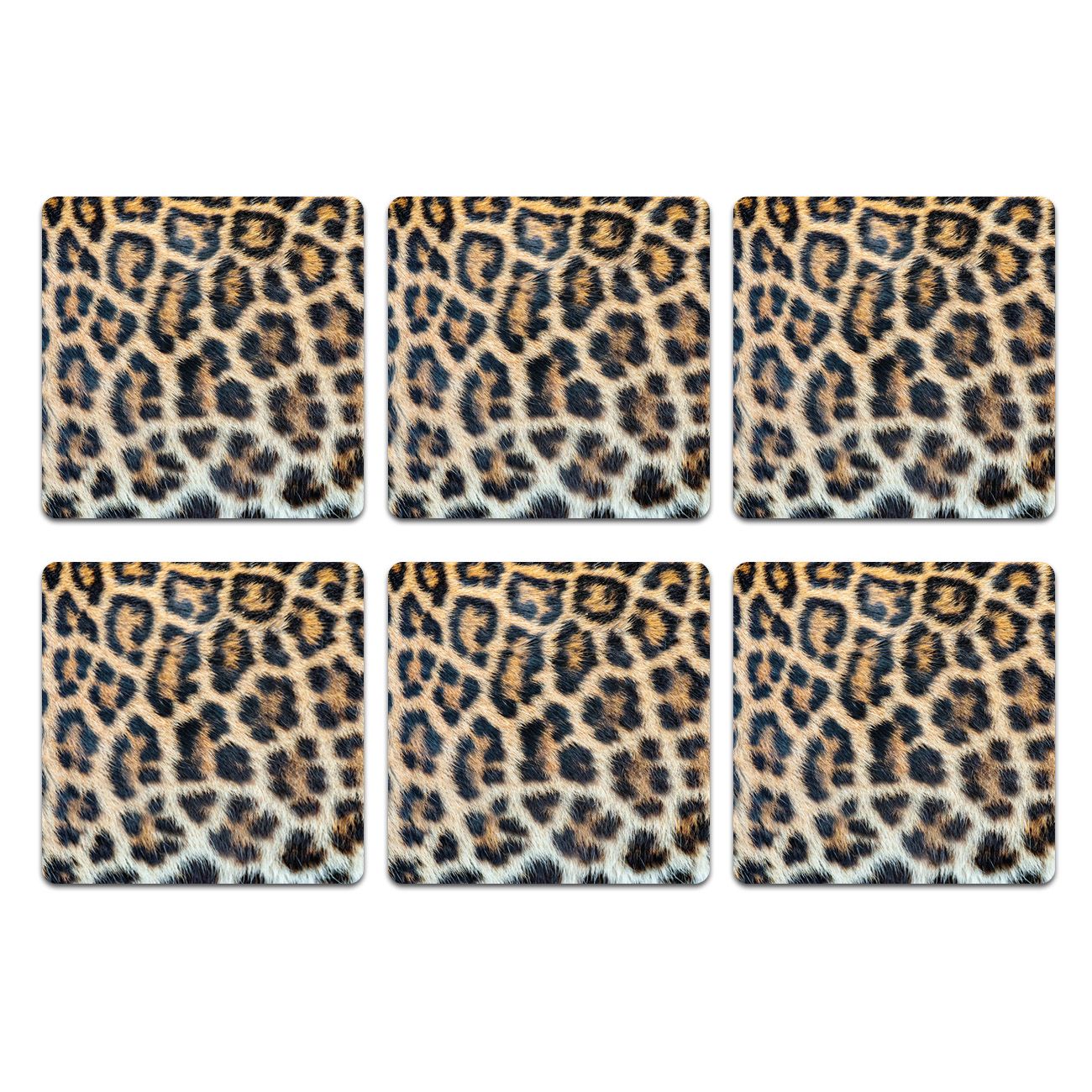 Lot de 6 sous-verres LEO