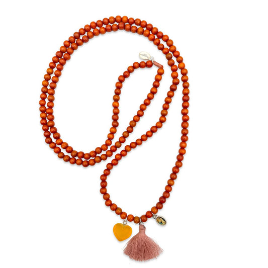 Quastenkette Terracotta