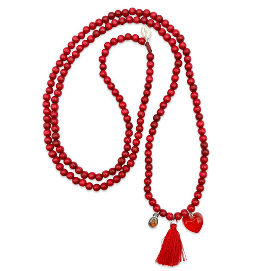 Quastenkette Rot
