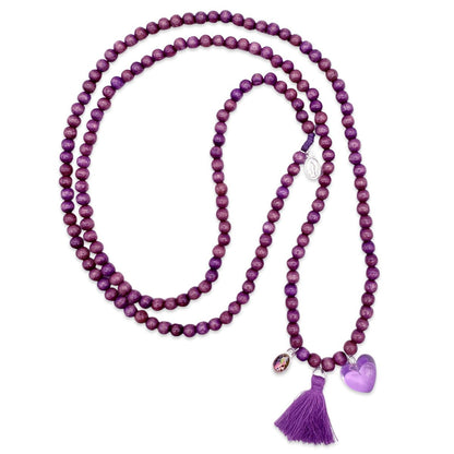 tassel necklace purple
