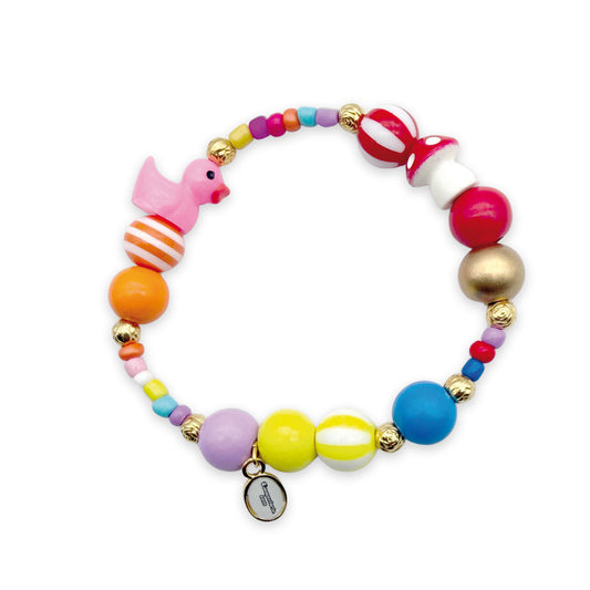 Armband Ente & Pilz in Buntmix