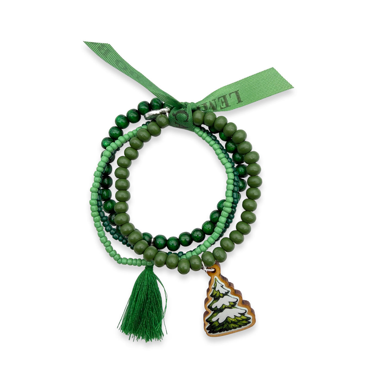 Armbandset Tannenbaum – Grüntöne