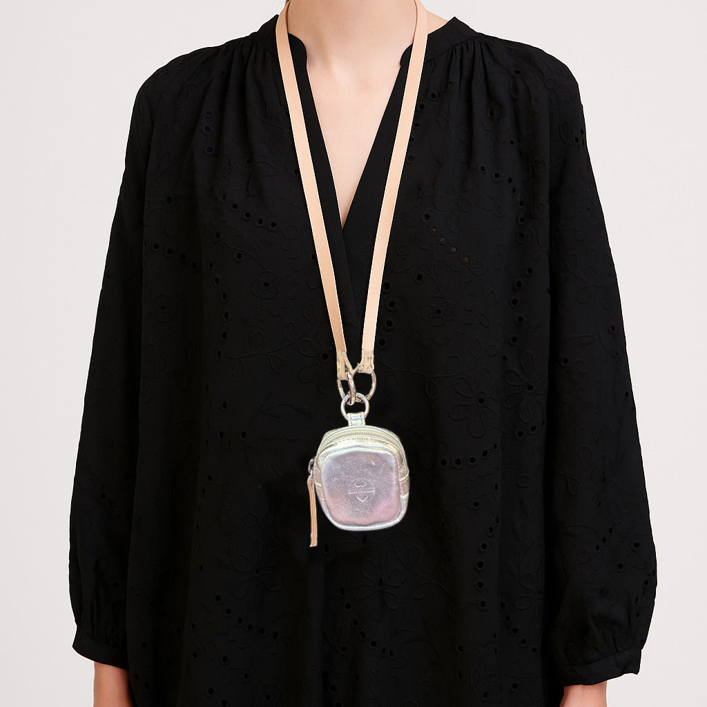 Clip Purse Mini Silber