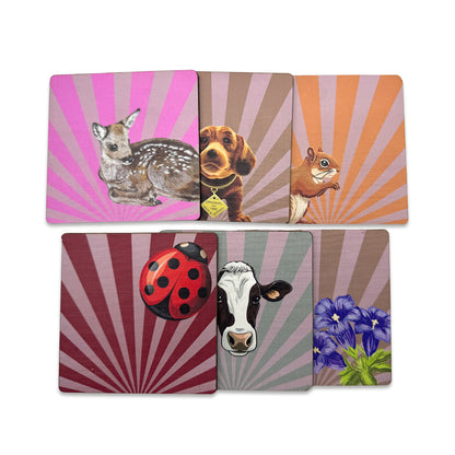 6-piece Coaster Set Beach
