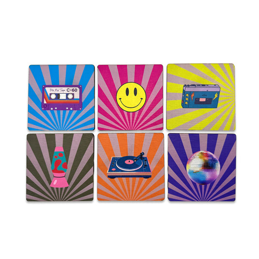 6-piece Coaster Set Beach