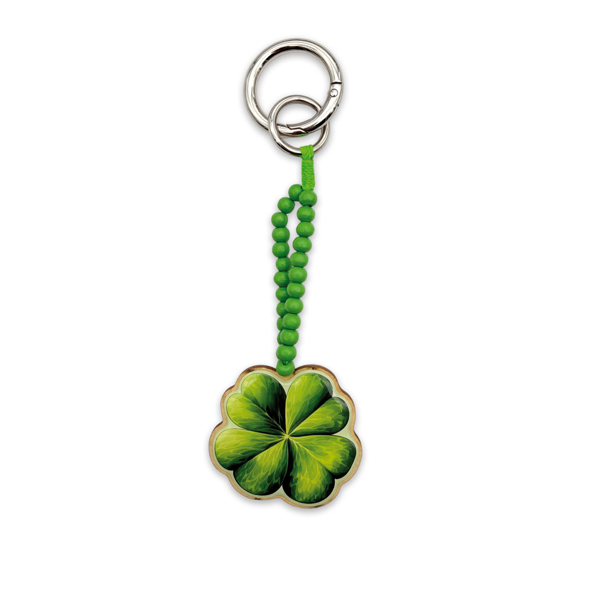 Taschenanhänger Glücksklee Grün