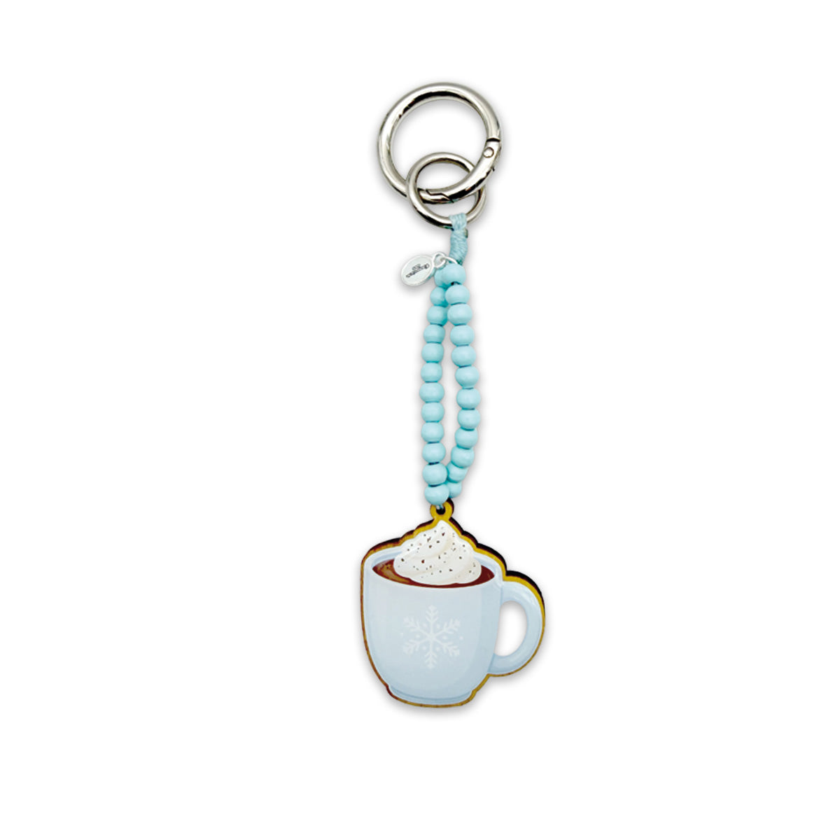Taschenanhänger Kakao Hellblau