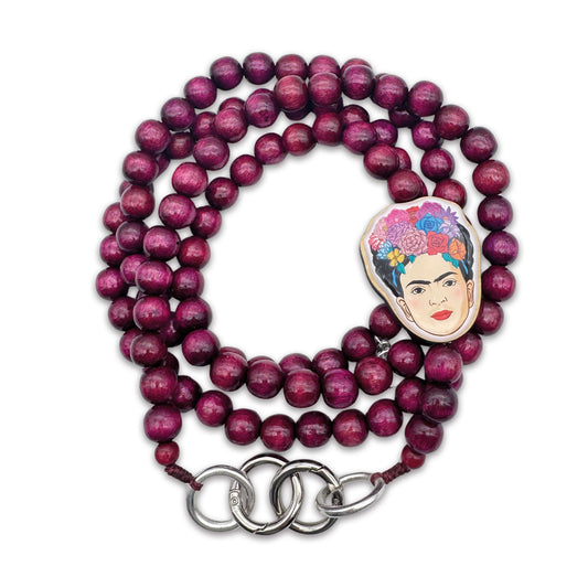 Frida Kahlo Handykette Bordeaux