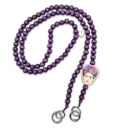 Frida Kahlo Handykette Lila