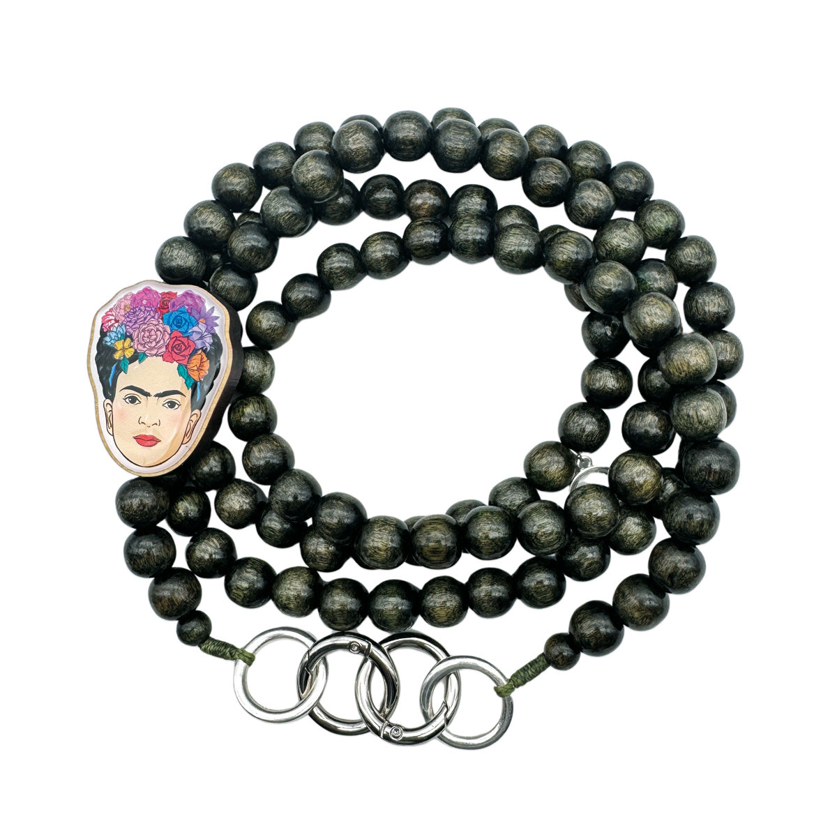 Frida Kahlo Handykette Olive
