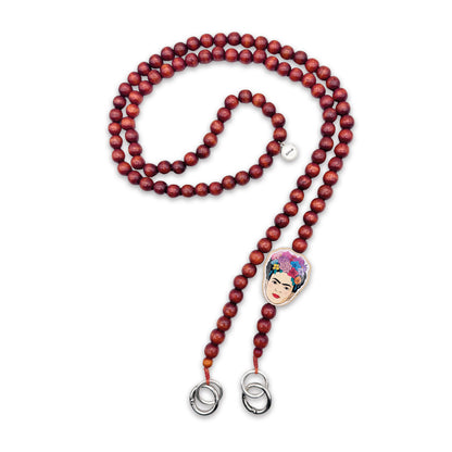 Frida Kahlo Phone Necklace Terracotta