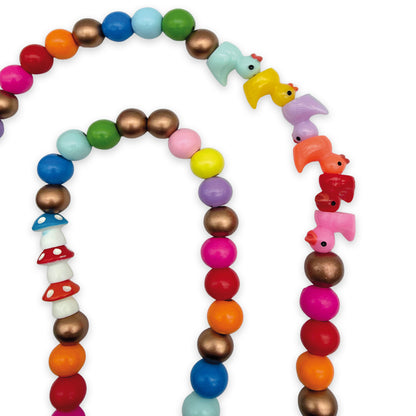 Handykette Smile-Ente-Pilz Bunt Mix